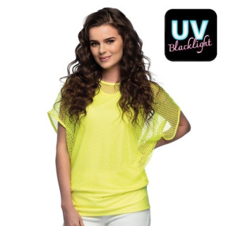 Tee-shirt résille femme coloré - Costume fête