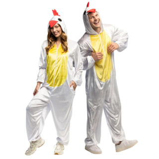 Combinaison poule blanche adulte - Costume fête et carnaval