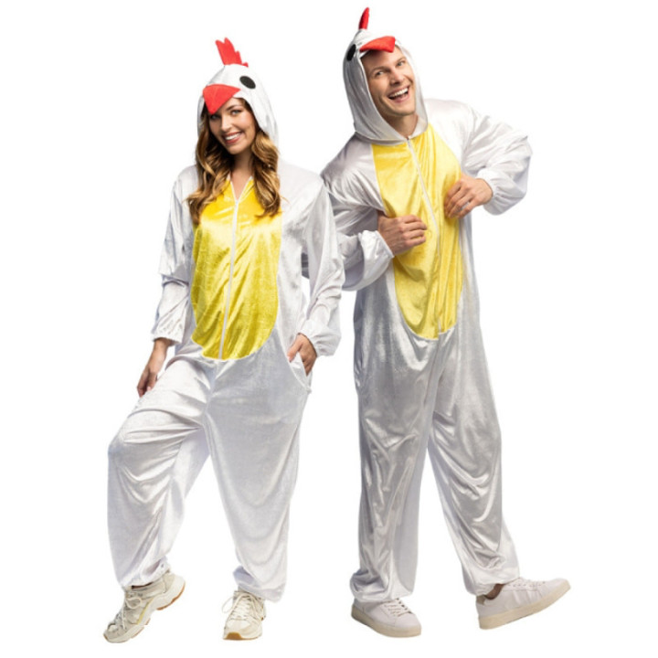 Combinaison poule blanche adulte - Costume fête et carnaval