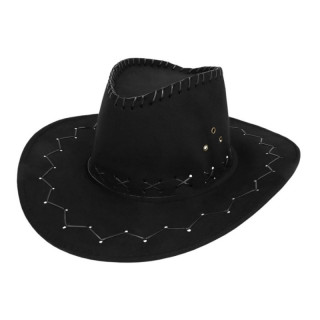 Chapeau cowboy nubuck blanc ou noir - Costume western