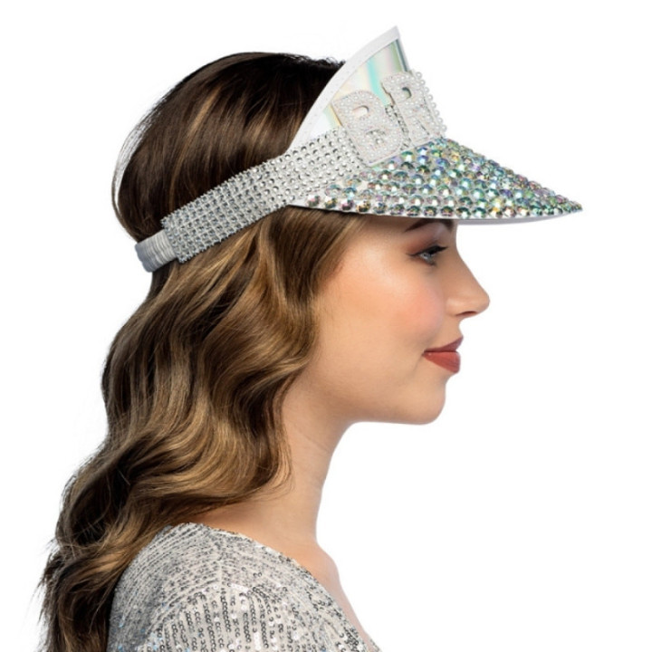 Visière Bride strass - Accessoire EVJF future mariée