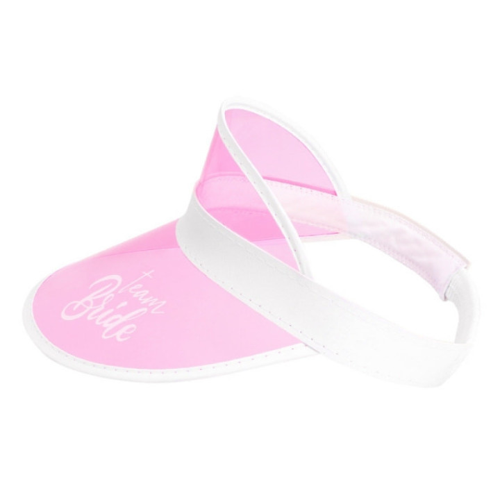 Visière rose Team Bride - Accessoire EVJF