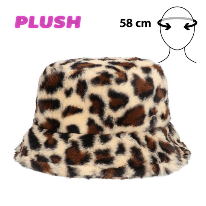 Bob fausse fourrure léopard – Accessoire carnaval