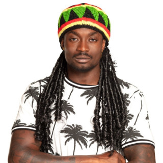 Béret rasta - Accessoire déguisement reggae