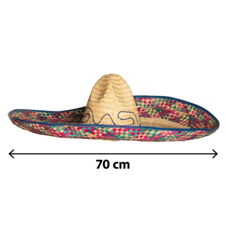 Sombrero Enrique 70 cm - Accessoire déguisement mexicain