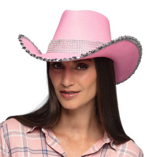 Chapeau cowgirl strass - Déguisements et accessoires