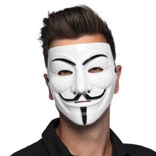 Masque adulte rigide Anonymous - Accessoire déguisement