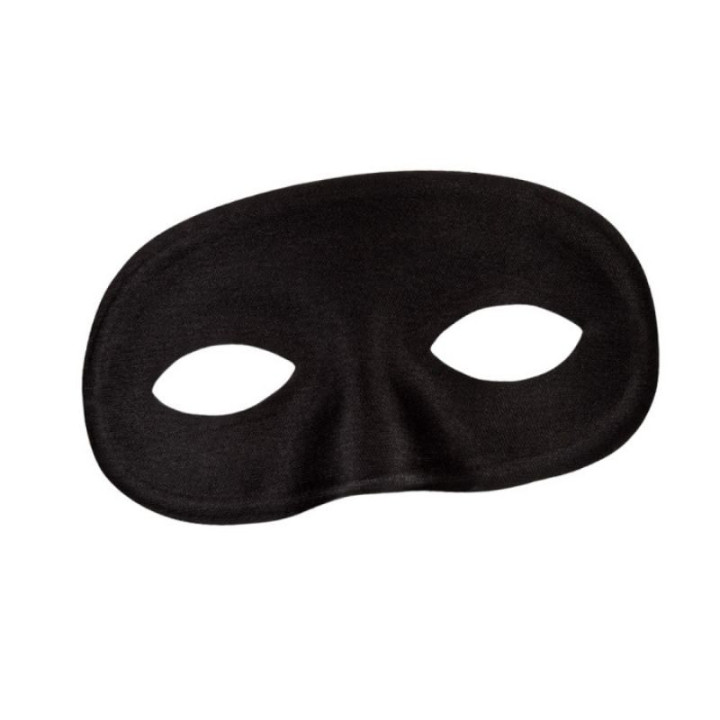 Loup tissu noir ou blanc - Masque soirée et déguisement