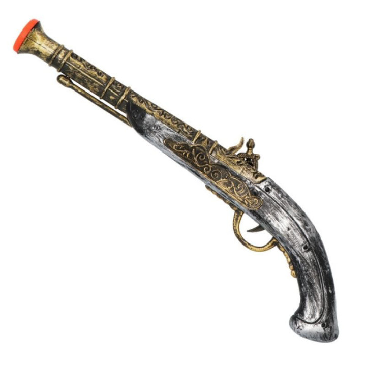 Pistolet pirate sonore 42 cm - Accessoire déguisement