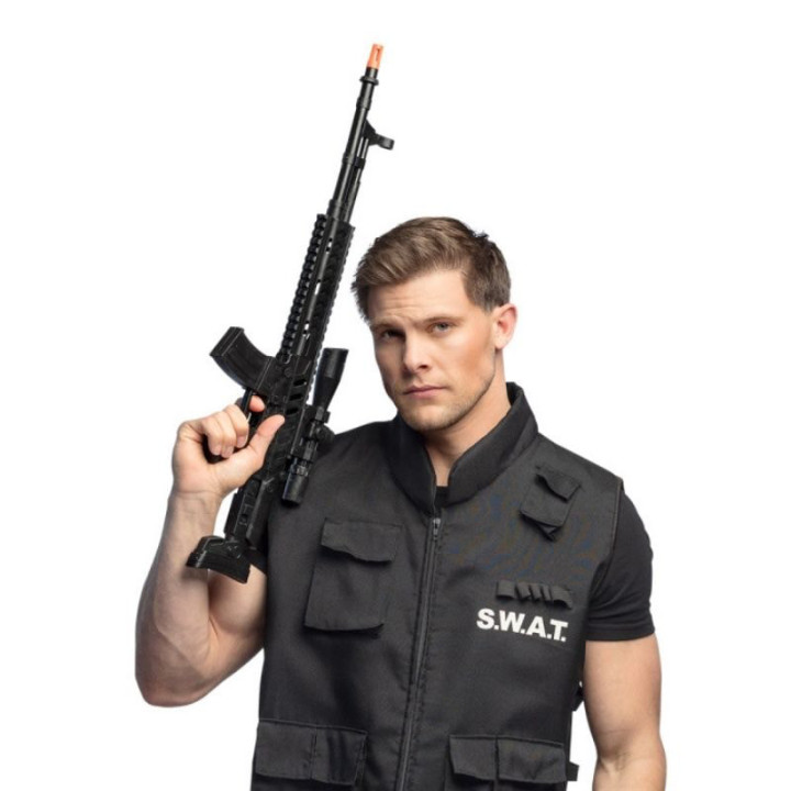 Fusil SWAT sonore 68 cm - accessoire déguisement