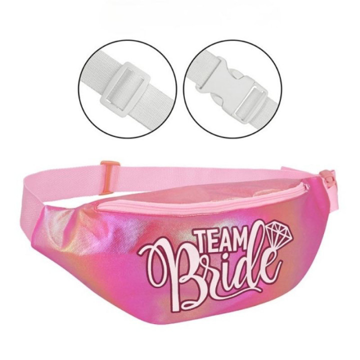 Sac banane Team Bride rose - accessoire EVJF