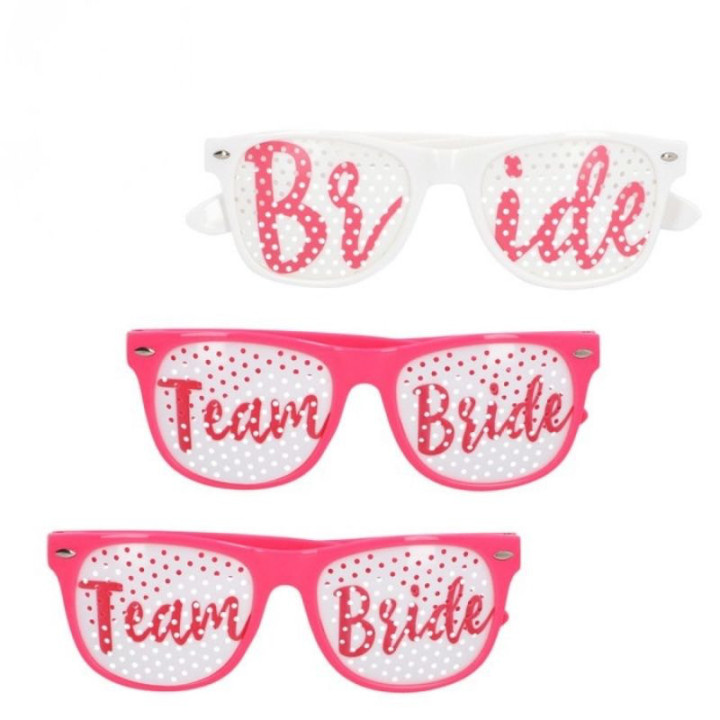 Lunettes Bride Team Bride x3 - Accessoire EVJF