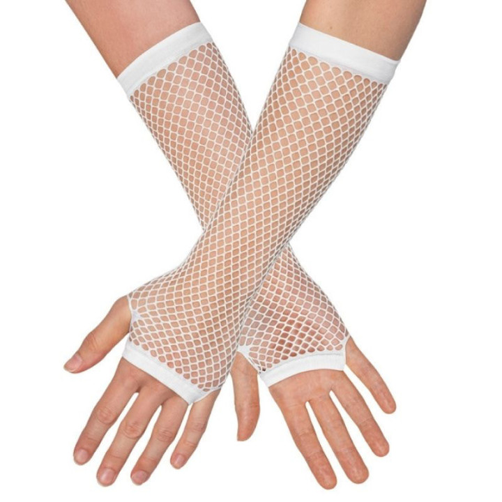 Mitaines résille fluo - Accessoire fête années 80