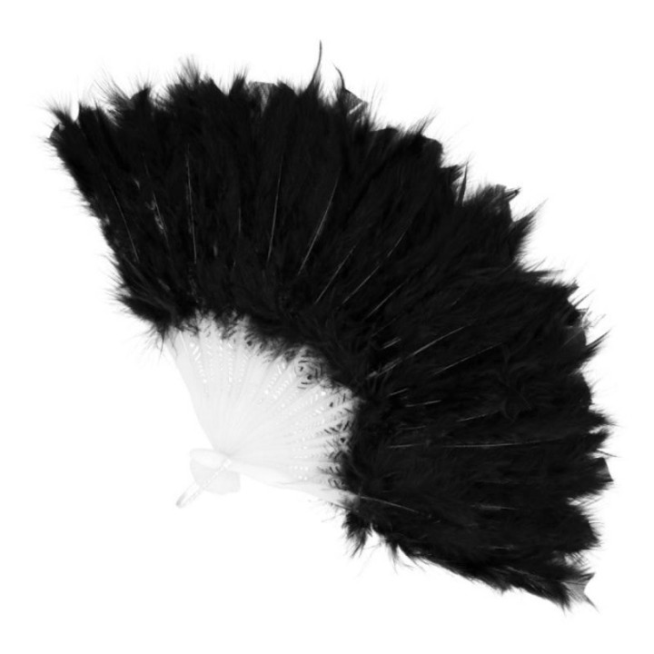 Éventail à plumes - Accessoire cabaret