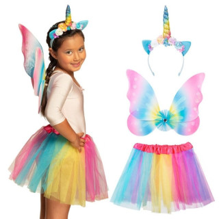 Set enfant licorne multicolore - Déguisement fille