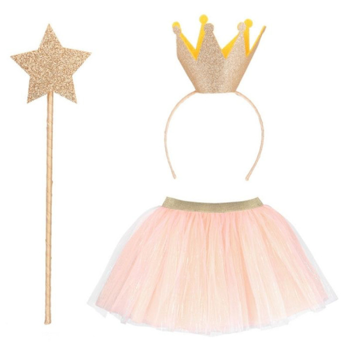 Set enfant princesse rose - Accessoire déguisement