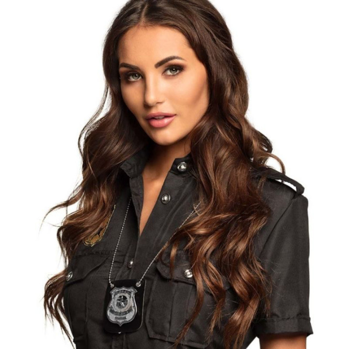 Collier badge policier – Accessoire déguisement