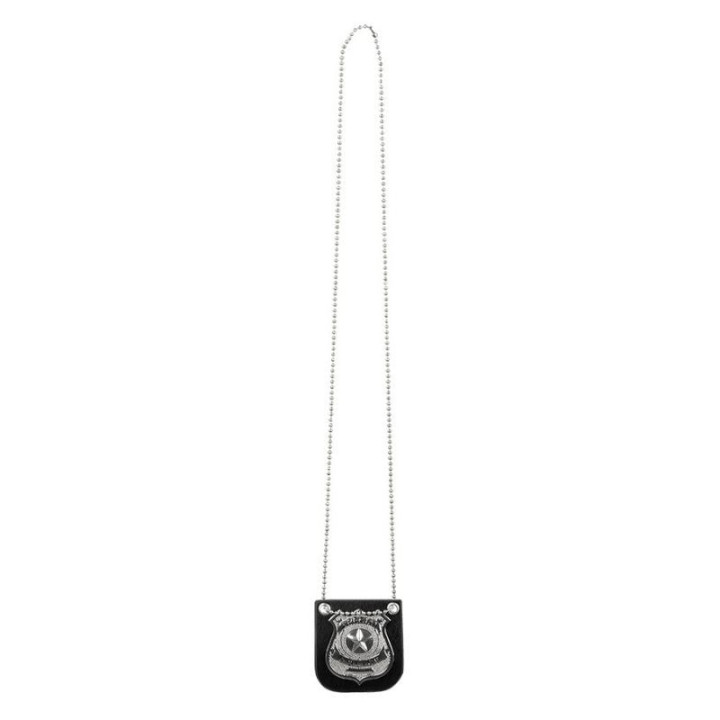 Collier badge policier – Accessoire déguisement