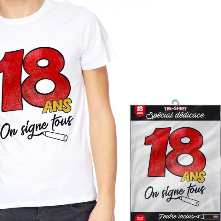T-shirt à dédicacer anniversaire - Article de Fête