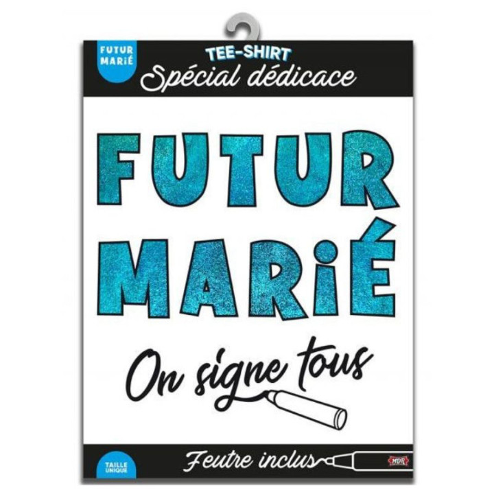 T-shirt à dédicacer Futur(e) Marié(e) - Article de Fête