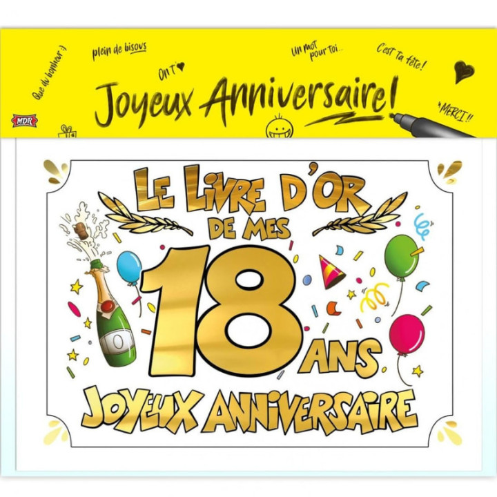 Livre d'or anniversaire - Article de fête