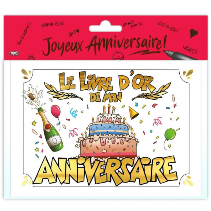 Livre d'or joyeux anniversaire - Articles de fête