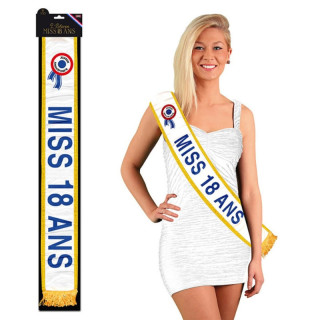 Écharpe Miss Âge 18 à 60 ans - Fête anniversaire