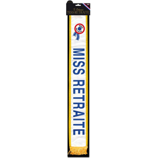 Écharpe Miss Retraite - Accessoire fête retraite