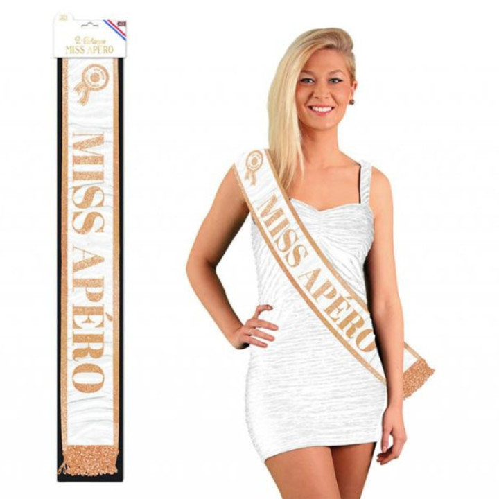 Écharpe Super Miss - Accessoire fête et célébration