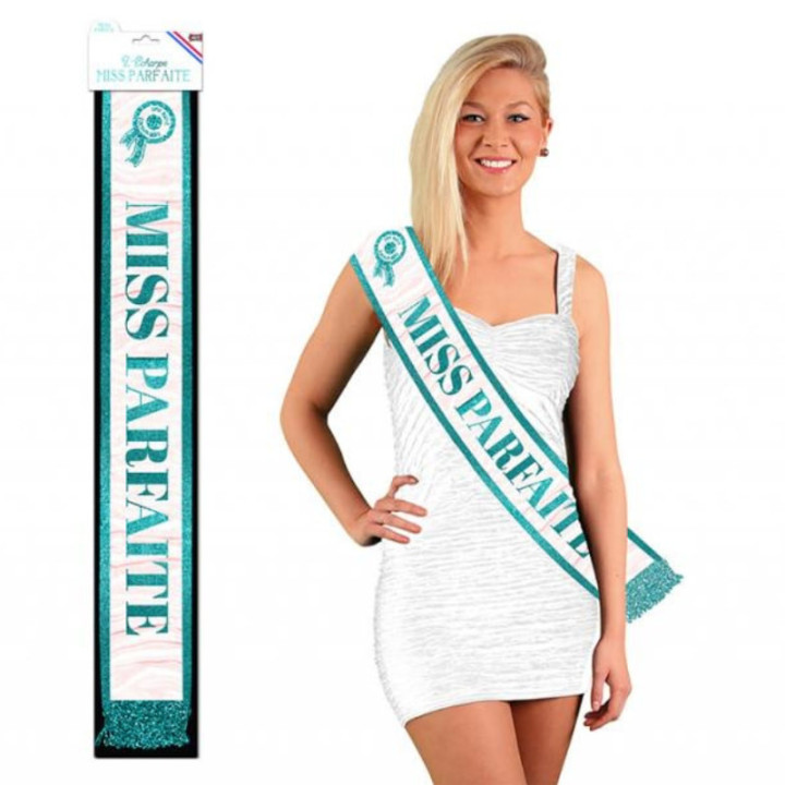 Écharpe Miss Parfaite - Accessoire fête et anniversaire