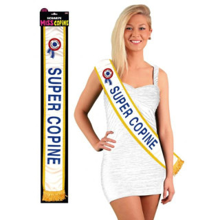 Écharpe  super copine- anniversaire -articles de fête