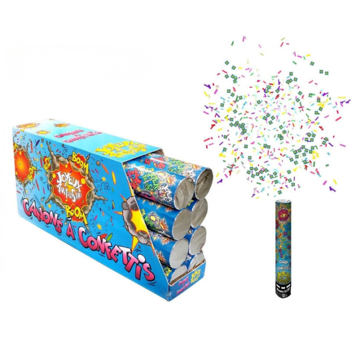 Canon à confettis Joyeux Anniversaire - Effet fête