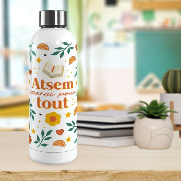 Gourde isotherme Meilleure ATSEM - Cadeau ATSEM
