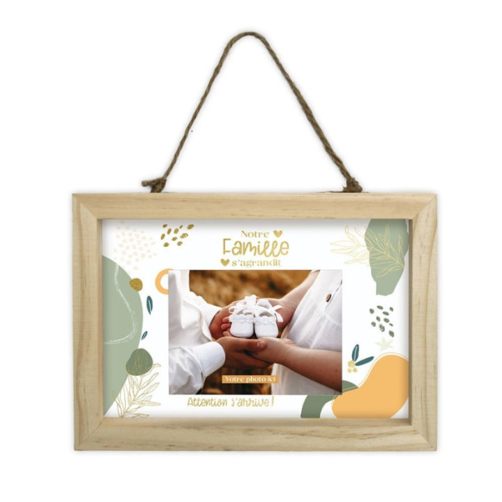 Cadre annonce "La famille s'agrandit" - Cadeau famille