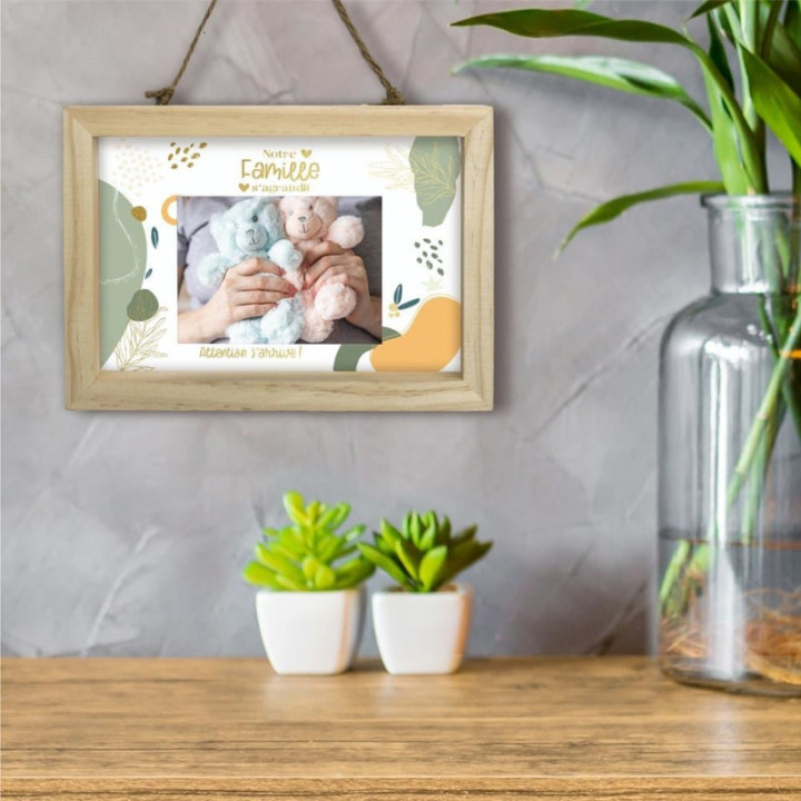 Cadre annonce "La famille s'agrandit" - Cadeau famille