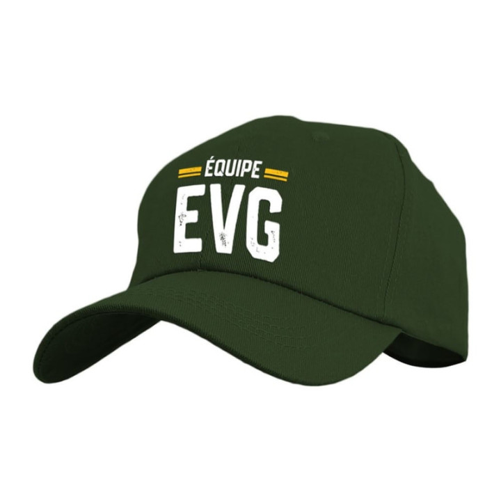 Casquette kaki Équipe EVG - Accessoire enterrement vie garçon