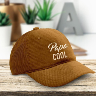 Casquette velours Papa Cool - Cadeau papa