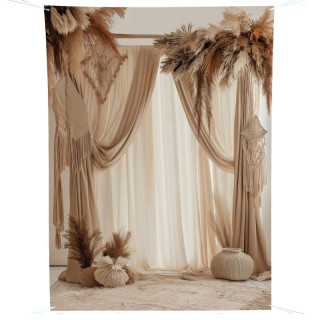 Toile de fond mariage naturel - Décoration de salle