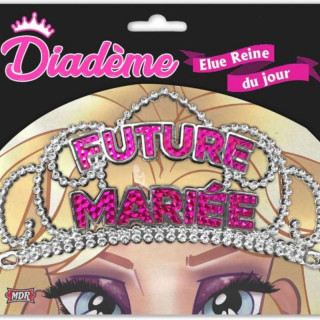 Diadème Future Mariée fuchsia - Accessoire EVJF