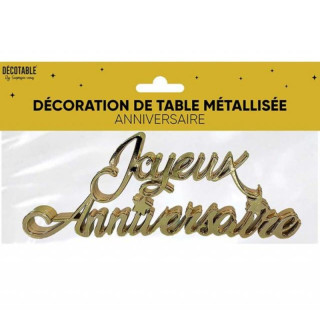 Mot Joyeux anniversaire - Décoration de table