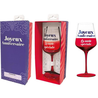 Verre à vin anniversaire - Cadeau anniversaire