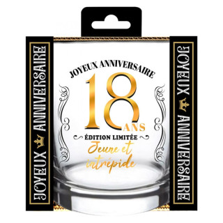 Verre à spiritueux anniversaire - Cadeau fête anniversaire