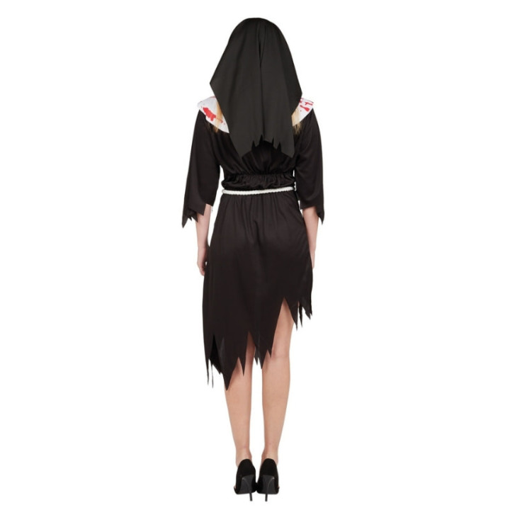 Costume religieuse ensanglantée - Déguisement Halloween femme