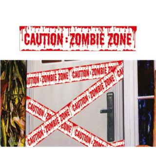 Bande caution zombie 6 m - Décoration Halloween