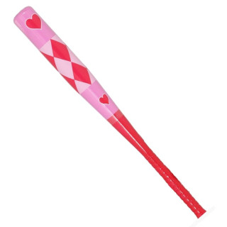 Batte baseball cœurs roses 73 cm - Accessoire déguisement Halloween