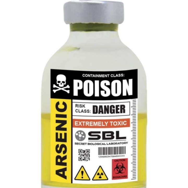 Bouteille de poison et seringue - Accessoire décoration Halloween