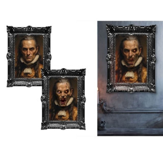 Cadre holographique vampire 35 x 48 cm - Décoration Halloween