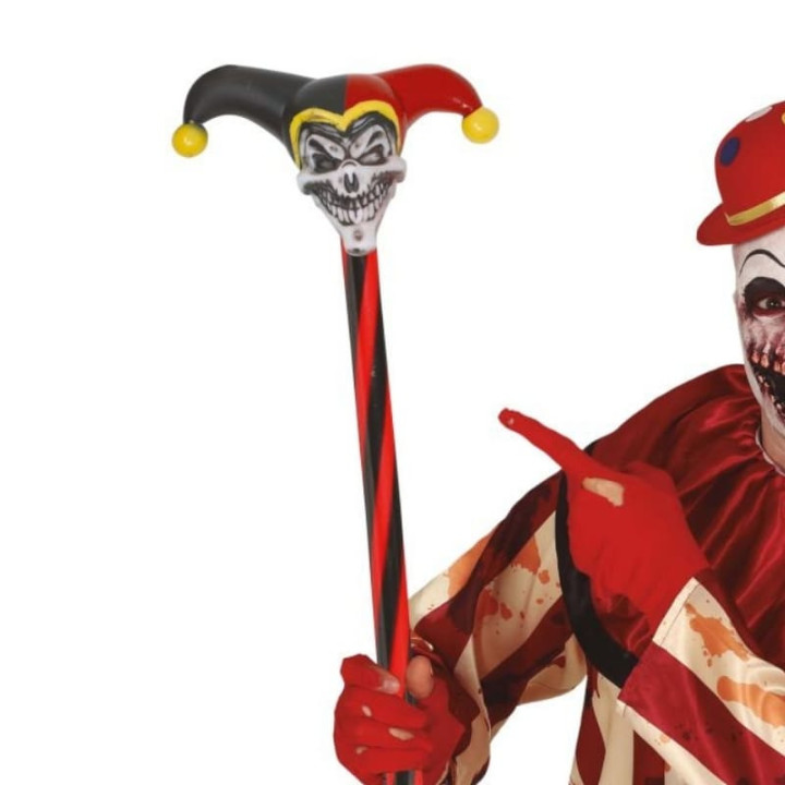Canne arlequin 90 cm - Accessoire déguisement Halloween