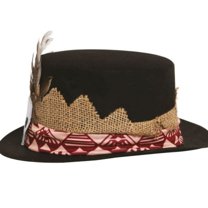 Chapeau haut de forme vaudou - Accessoire déguisement Halloween