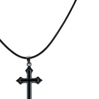 Collier croix métal - Accessoire déguisement Halloween